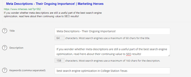 Marketing Heroes in College Station, TX - Image of best search engine optimization in College Station Texas
